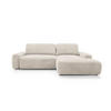 ECKSOFA Cordina Creme, mit Schlaffunktion und Bettzeugbehälter, rechte seite - Creme, Holzwerkstoff (264/162cm) - Bettso