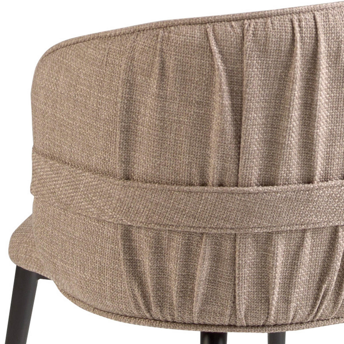 STUHL Braun Schwarz 58/58/77 cm - Schwarz/Braun, Textil (58/77/58cm) - ANGEL CERDA