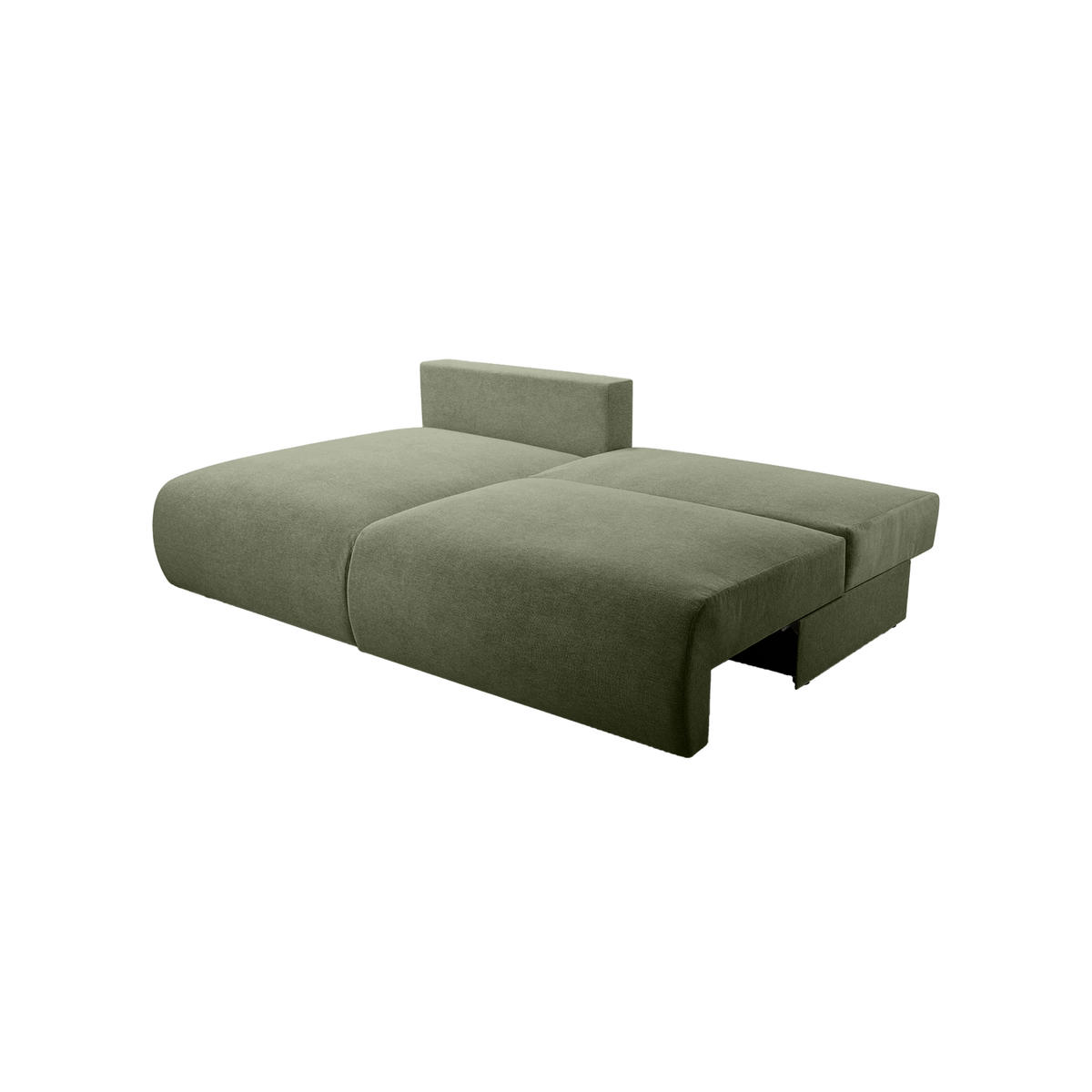 ECKSOFA Ripley mit Schlaffunktion, Olive - Olivgrün, Textil (223/150cm) - Fedve