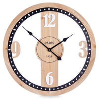 WANDUHR Loft-Stil Paris 1928 60 cm - Braun, Holzwerkstoff (60/60/4.5cm) - Giftdecor