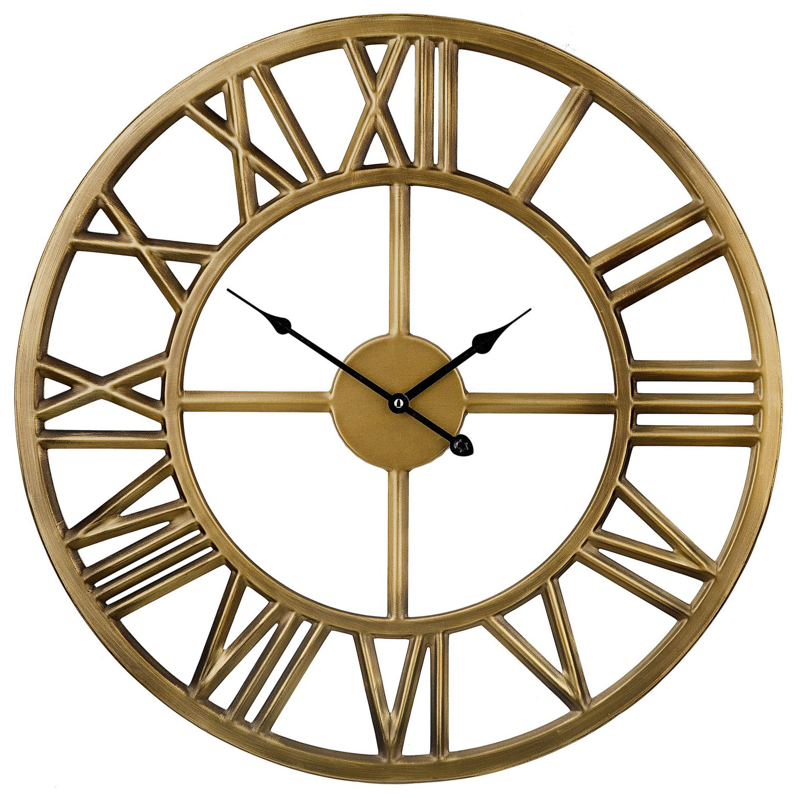 WANDUHR Metall gold Nottwil - Goldfarben, Metall (61/61/2cm) - Beliani