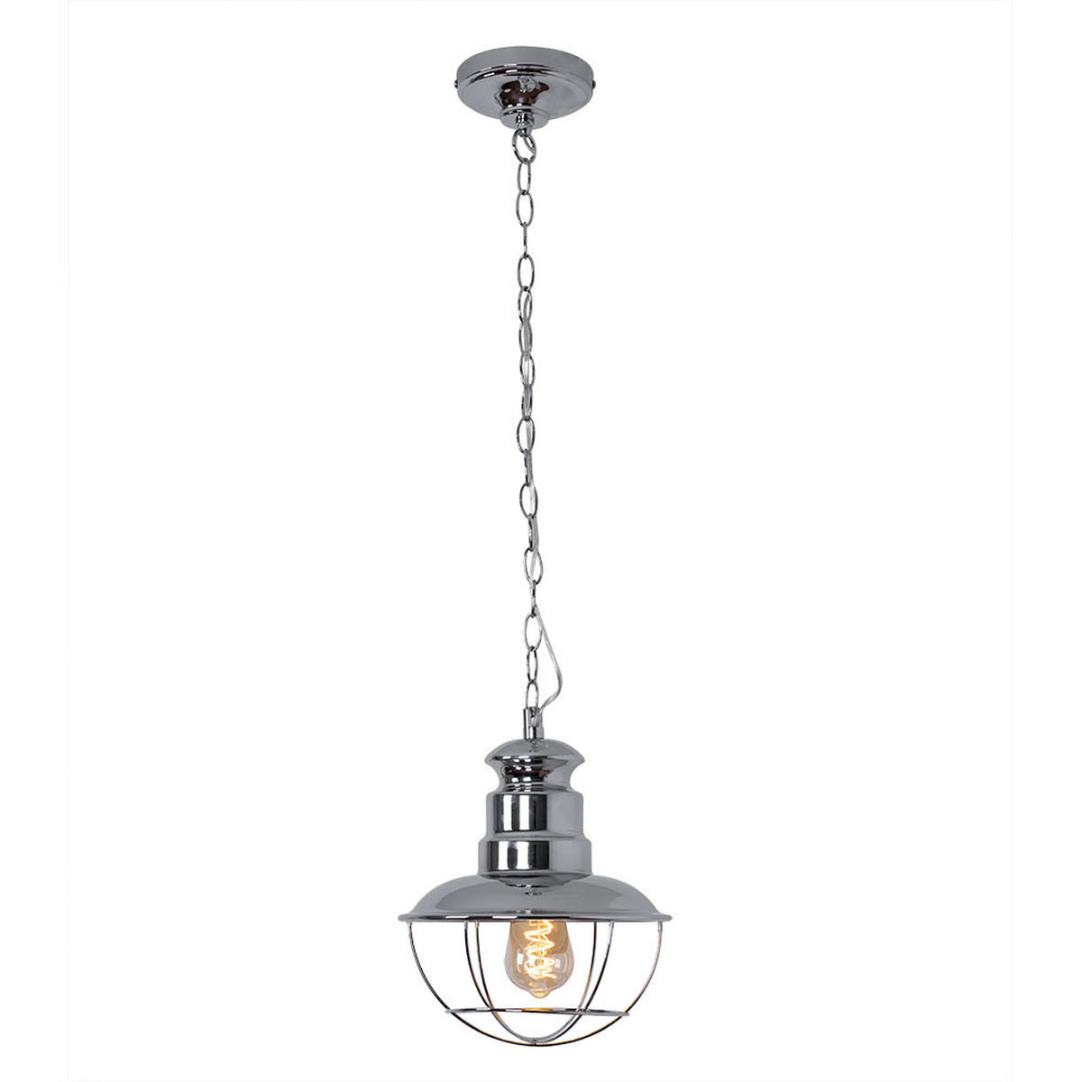 PENDELLEUCHTE Martu 22770/15 - Silberfarben, Metall (1/26/95cm) - Brilliant