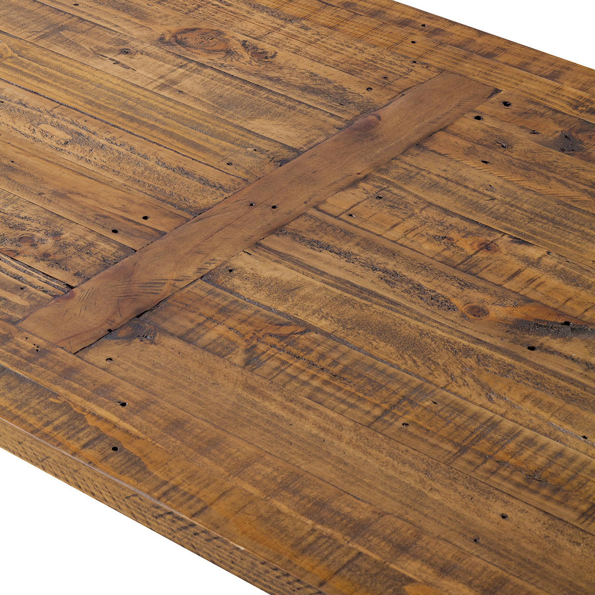 ESSTISCH - Kiefer massiv - Weiß, Holz (90/180/79cm) - home24