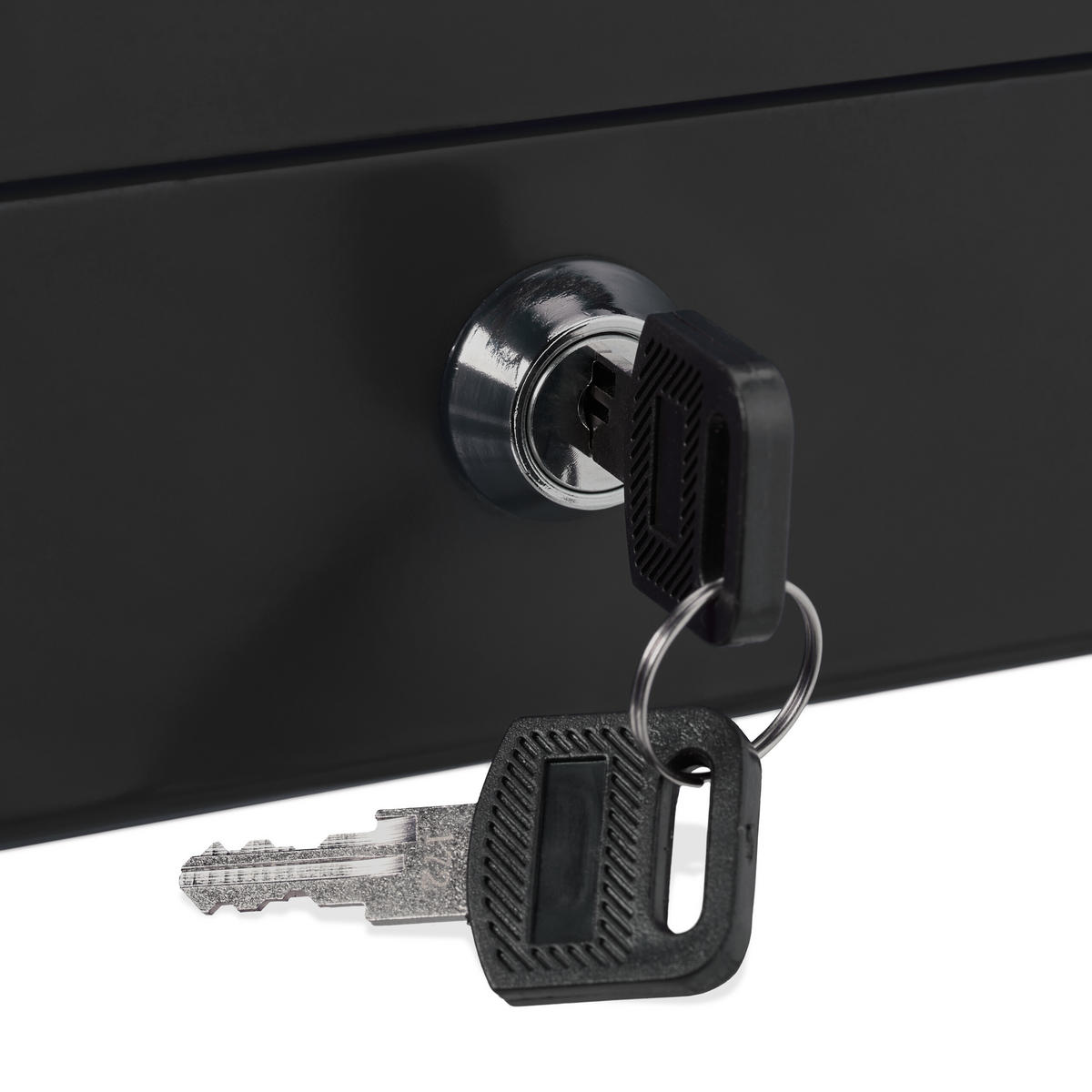 POKLADNA - černá, kov/plast (20/8.5/17cm) - Relaxdays