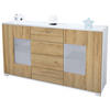 SIDEBOARD Grömitz Eiche Natur - Eichefarben, Holzwerkstoff (138.5/75.5/35cm) - Vladon