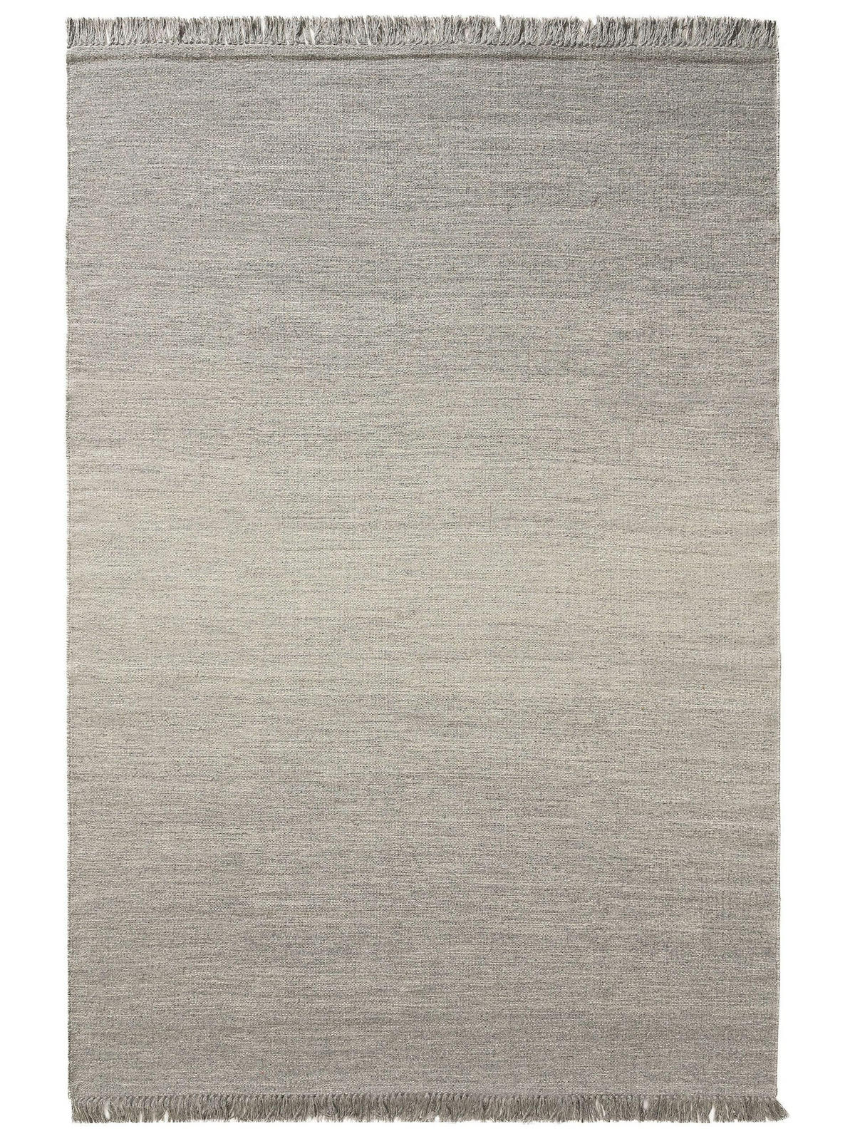 WOLLTEPPICH Shilan Hellgrau 120x170 cm - Hellgrau, Textil (120/170cm) - benuta Pure