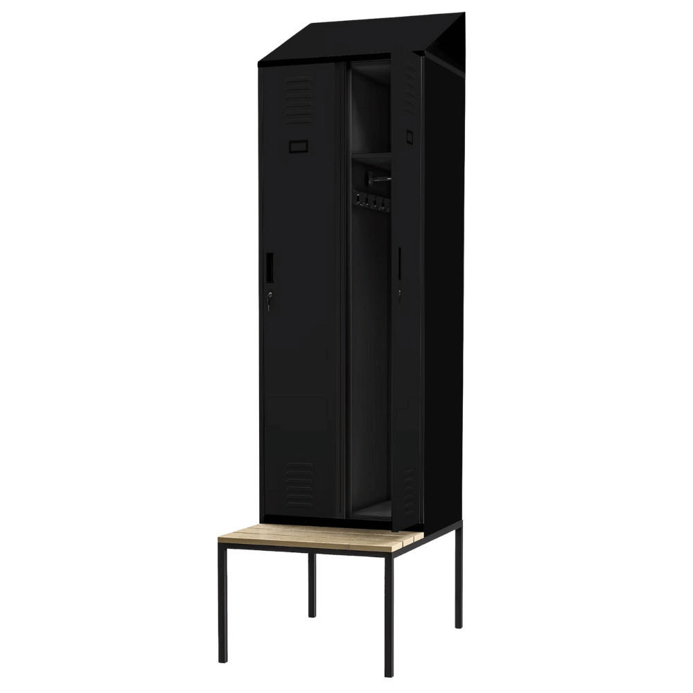 Jan Nowak Umkleideschrank Schwarz 60x229.5x85 cm