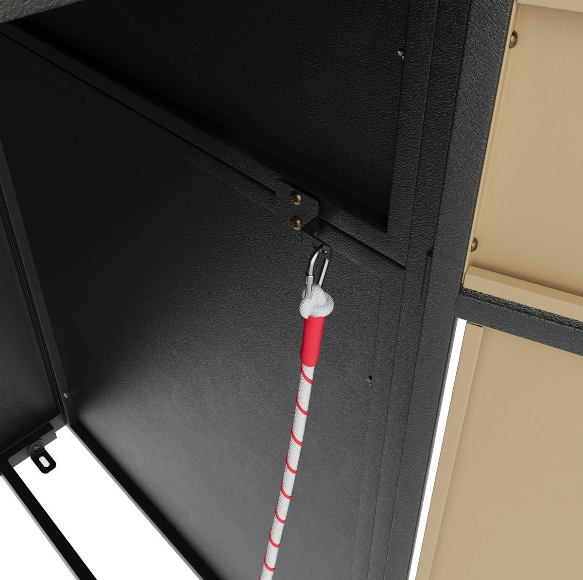 MÜLLTONNENBOX aus Stahl in Grau Holzoptik mit Pflanzdach & Abfalltrennung - Grau, Metall (132/124/80cm) - Modfu
