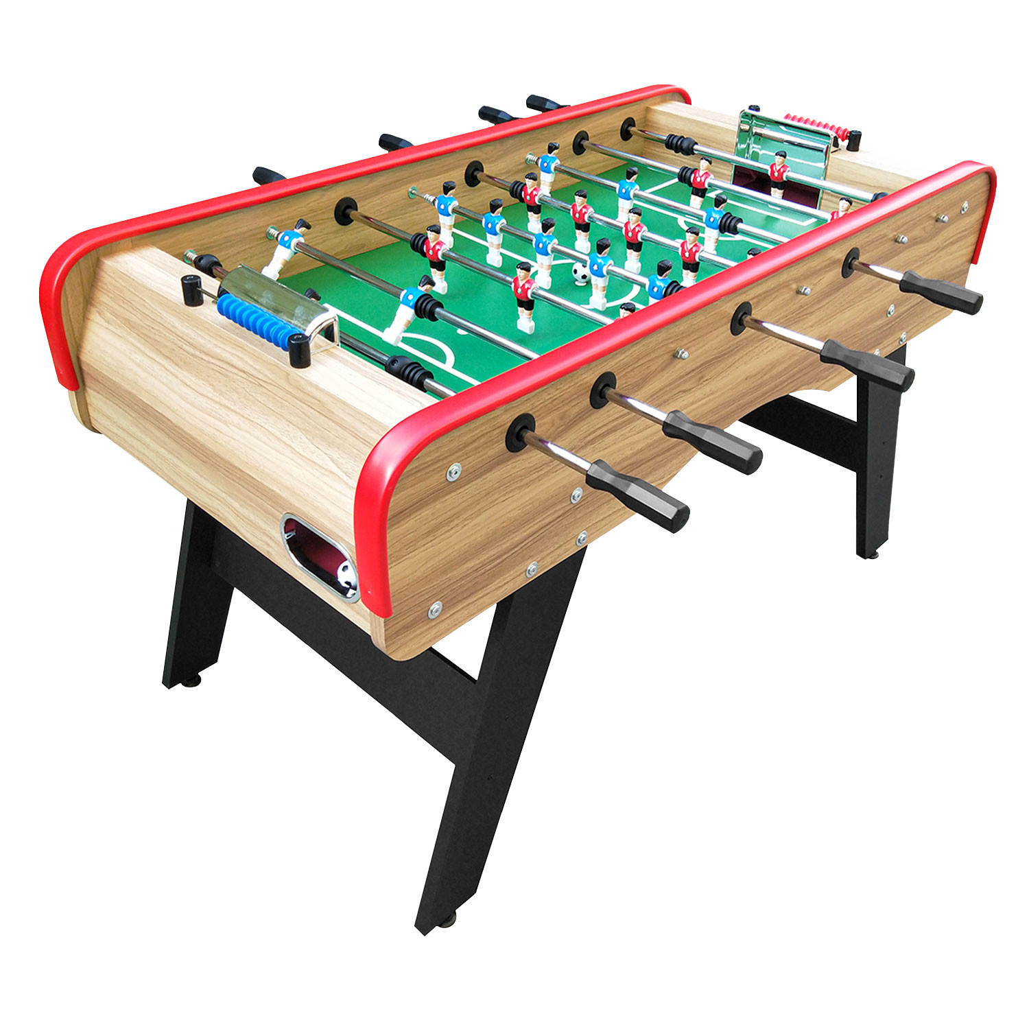 TISCHFUSSBALL - Braun, Holzwerkstoff (72.8/146.6cm) - Happy Garden
