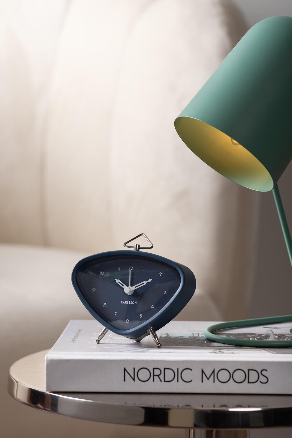 Thumbnail - Karlsson Wecker, Anthrazit, Metall, 11.4x9.3x11.4 cm, CE, Dekoration, Uhren, Wecker