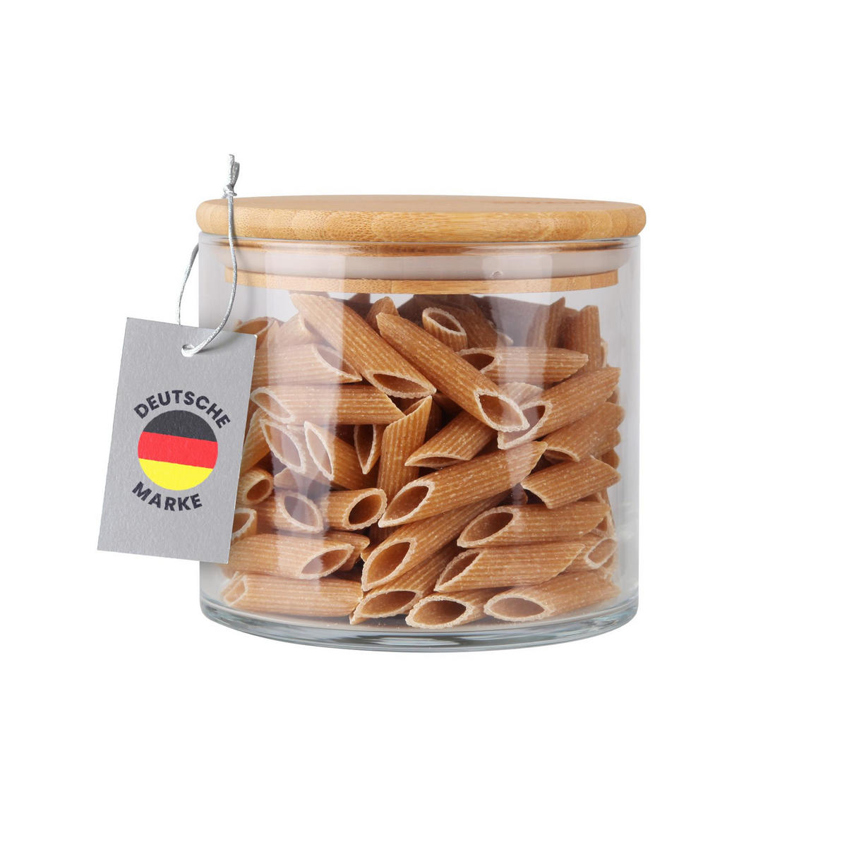 VORRATSGLAS mit Bambusdeckel luftdicht 700 ml - Transparent, Glas (11/10/11cm) - Bestlivings