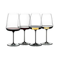 WEISSWEINGLAS Winewings Tasting Set, Kristallglas, 4er Set - Transparent, Glas - Riedel