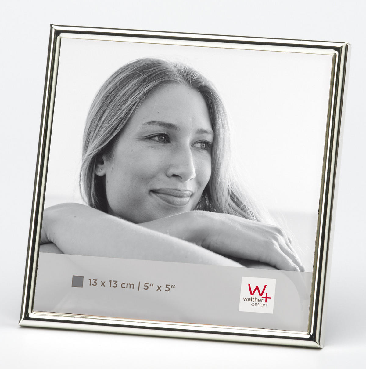 BILDERRAHMEN Chloe 13x13 cm, silber - Silberfarben, Metall (14.6/14.6/1cm) - EMIX24