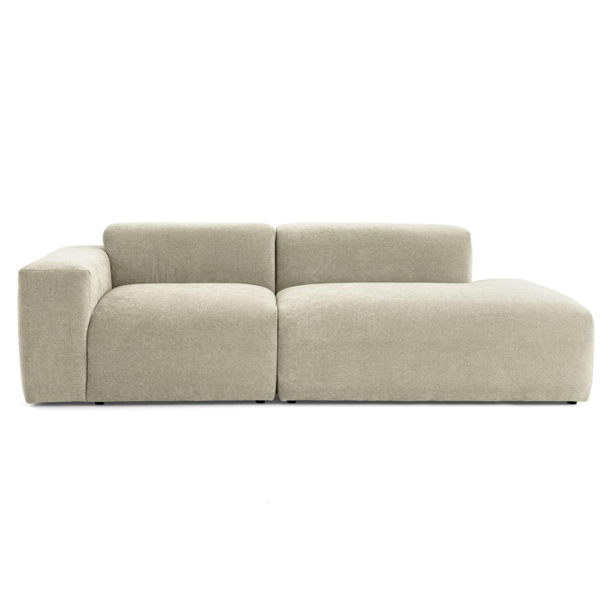 3-SITZER modulares Sofa HEAVEN SET 1 Rechts, Breite 255 cm Webstoff Olivgrün - Schwarz/Olivgrün, Holz/Kunststoff (102/71/255cm) - Muffo
