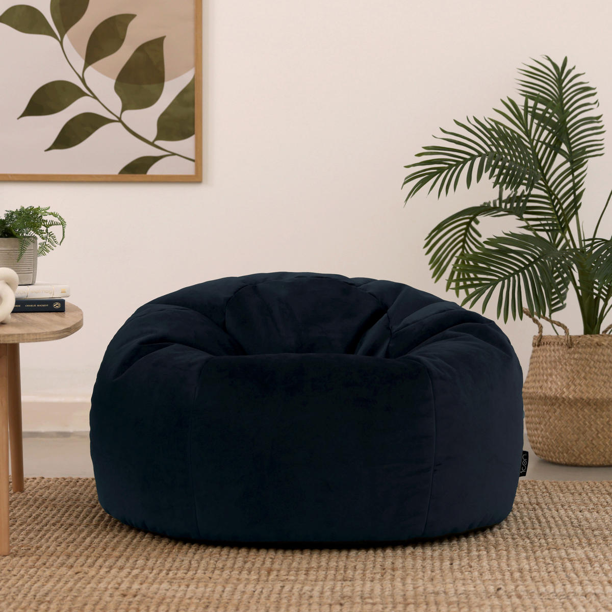 SITZSACK Klassisch Kingston - Dunkelblau, Kunststoff/Textil (85/50/50cm) - icon