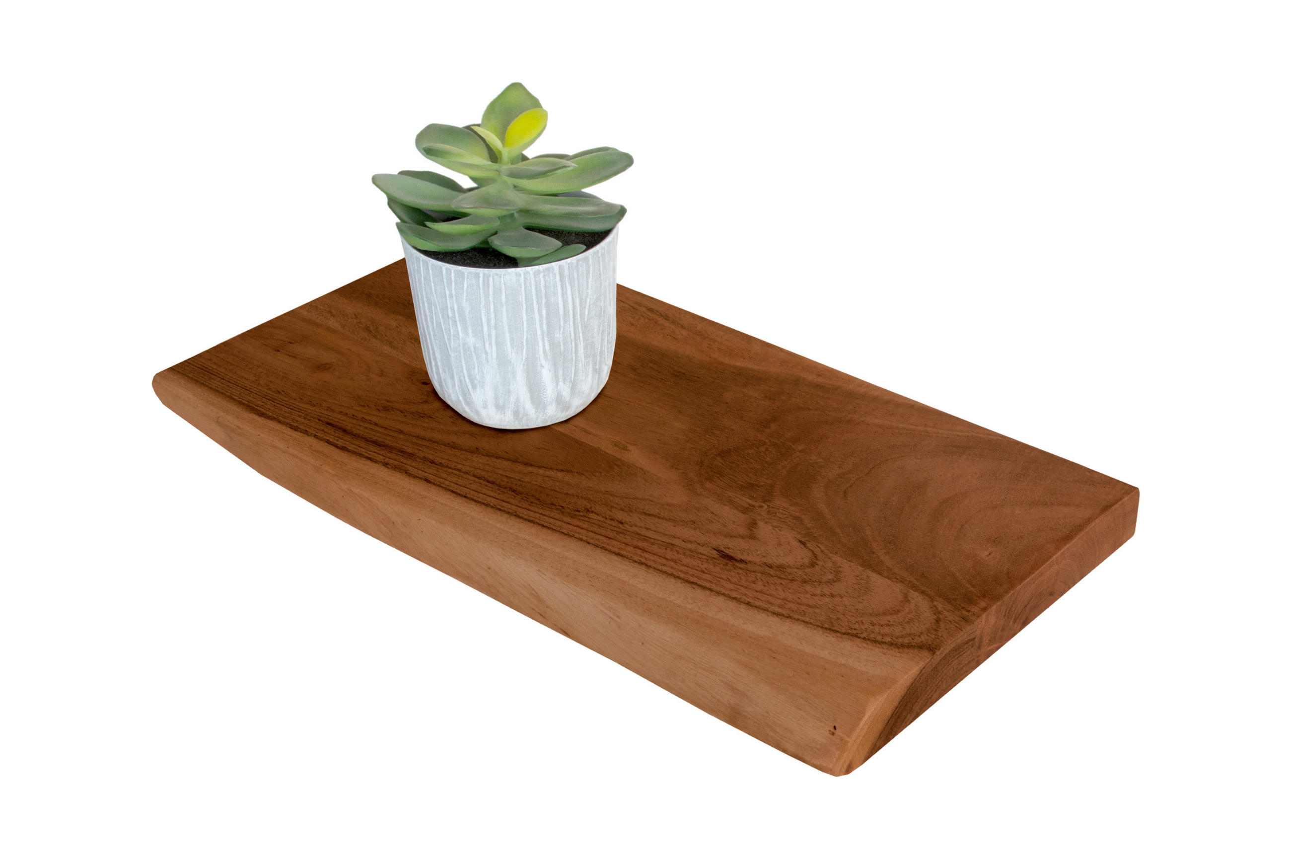 WANDREGAL AMANDA - Braun/Akaziefarben, Holz (50/3/20cm) - SAM