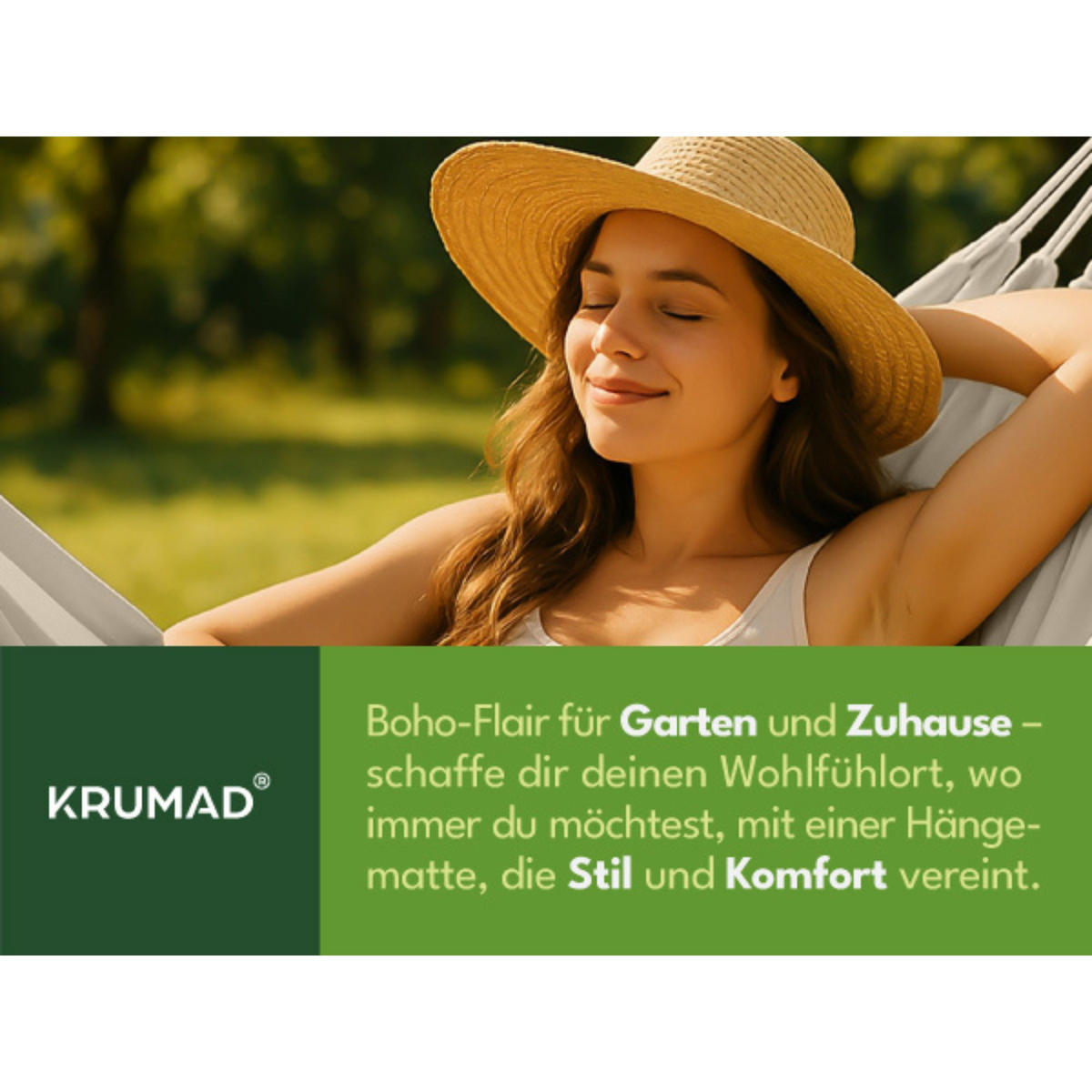 HÄNGEMATTE Beige - Beige, Textil (150/40/270cm) - KRUMAD