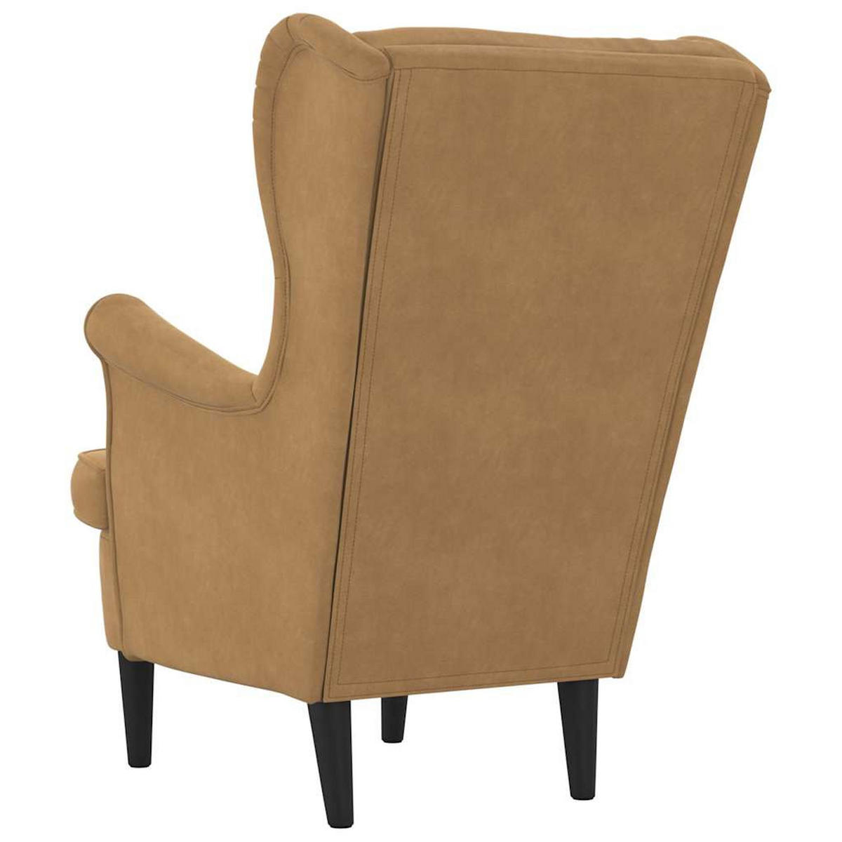 SESSEL BRAUN SAMT - Braun, Textil (84/100/74cm) - vidaXL