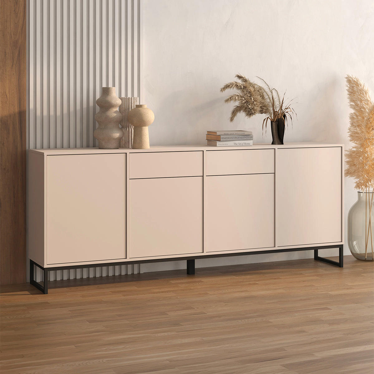 SIDEBOARD Loa Kašmír - kašmírová, kompozitní dřevo (208.5/83.5/36.5cm) - Petits-meubles