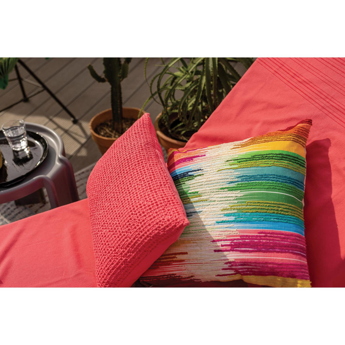 HAMMAM-TUCH Cancun malabar 90 x 180 cm - Rosa, Textil (90/180cm) - Vivaraise