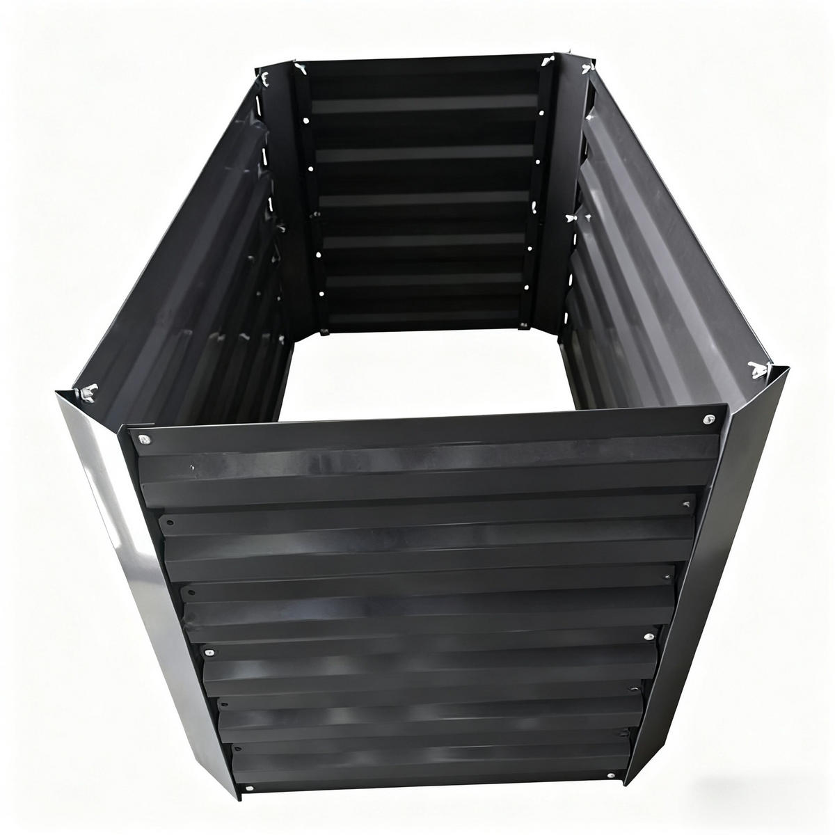 HOCHBEET - Anthrazit, Metall (57/60/57cm) - Relaxdays