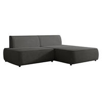 ECKSOFA Zuno, Seite: Rechts - Schwarz/Grau, Holz/Kunststoff (254/162cm) - MIRJAN24