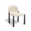 STUHL 2er-Set Texturierter Samt Beige 53cm - Beige, Textil (53/8.4/56.7cm) - Sia Home