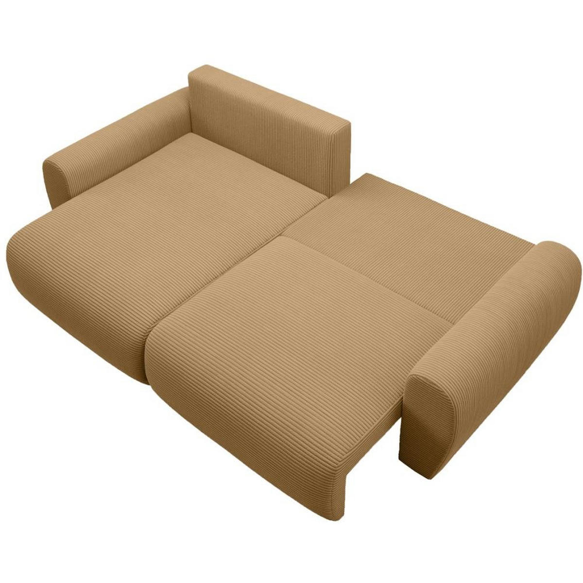 ECKSCHLAFSOFA Poss L gelb links - Gelb, Textil (253/153cm) - Beautysofa