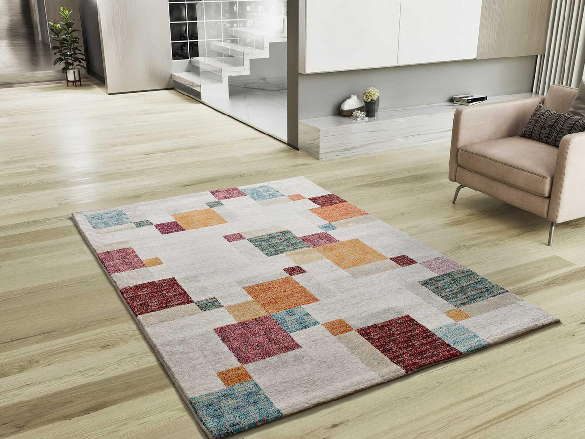 WEBTEPPICH Weiß Eider 80/150 cm - Multicolor/Weiß, Naturmaterialien/Textil (80/150cm) - Atticgo