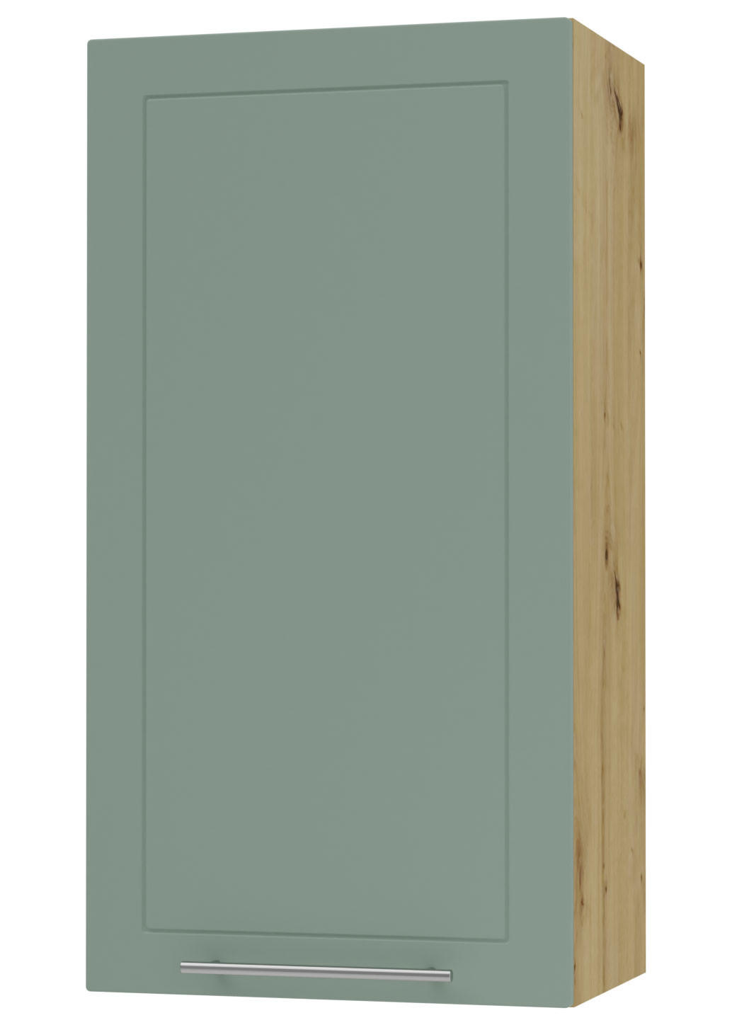 KÜCHENHÄNGESCHRANK Kvantum W4/50 Mint Matt / Eiche Artisan Matt 50 / 32,5 / 96cm - Eiche Artisan/Mintgrün, Holz/Holzwerkstoff (50/96/32.5cm) - Feldmann-Wohnen