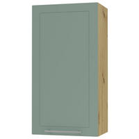 KÜCHENHÄNGESCHRANK Kvantum W4/50 Mint Matt / Eiche Artisan Matt 50 / 32,5 / 96cm - Eiche Artisan/Mintgrün, Holz/Holzwerkstoff (50/96/32.5cm) - Feldmann-Wohnen