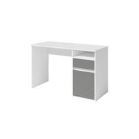 SCHREIBTISCH REGIS 120x53x75,5 cm Bürotisch Computertisch, Weiß - Weiß, Holzwerkstoff (53/120/75.5cm) - MASSENO