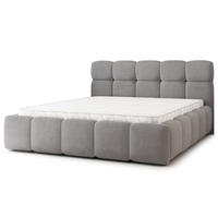 POLSTERBETT FARU SR 180x200 cm mit Bettkästen - Grau - Grau, Holz (180/200cm) - MASSENO