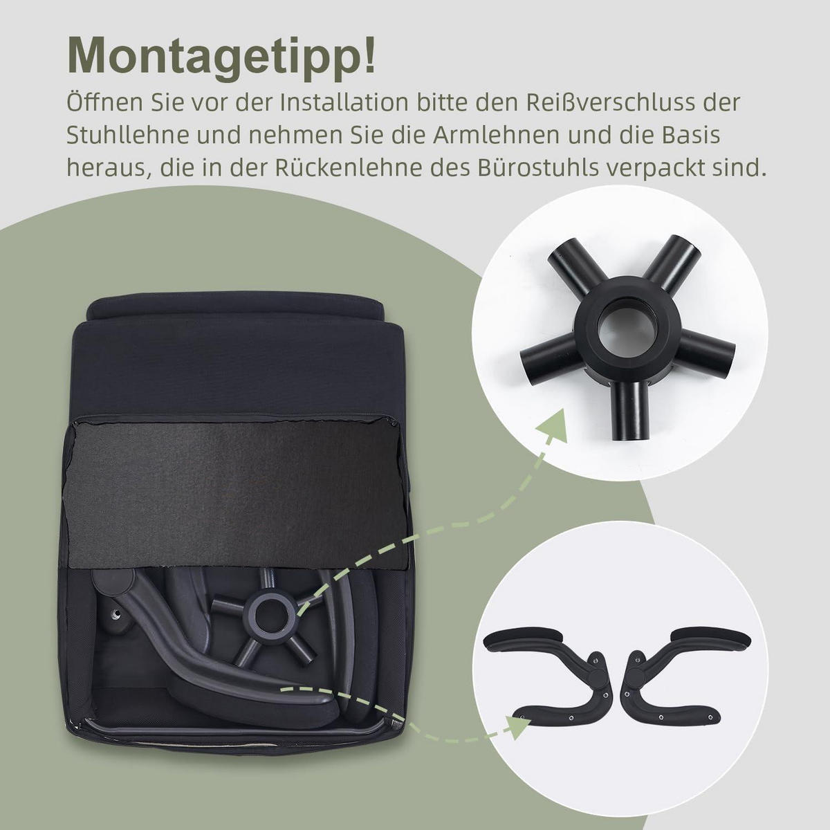BÜROSTUHL Stoff Schwarz mit hoher Rückenlehne und hochklappbaren Armlehnen - Schwarz, Textil (68/113/70cm)