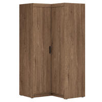 ECKSCHRANK Elena mit 2 Türen, 95x95 cm, Eiche Lefkas - Eichefarben, Holzwerkstoff (95/190.5/95cm) - Beautysofa