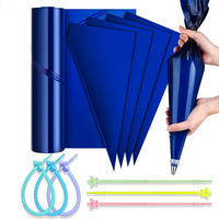 SPRITZBEUTEL 50 Stück 49x28cm Einweg robust - Blau, Kunststoff (8/3/22cm)