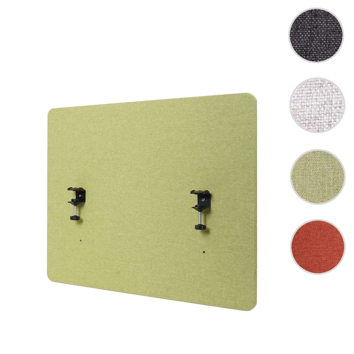 AKUSTIK-TISCHTRENNWAND Hellgrün - Hellgrün, Textil (75/60/2cm) - MCW