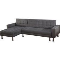 ECKSCHLAFSOFA Theo Grau - Grau, Textil (260/144cm) - Habitat Garten