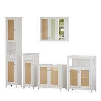 BADMÖBEL-SET Rosario Weiß 5 Teile - Weiß, Holzwerkstoff (60/58/35cm) - Vicco