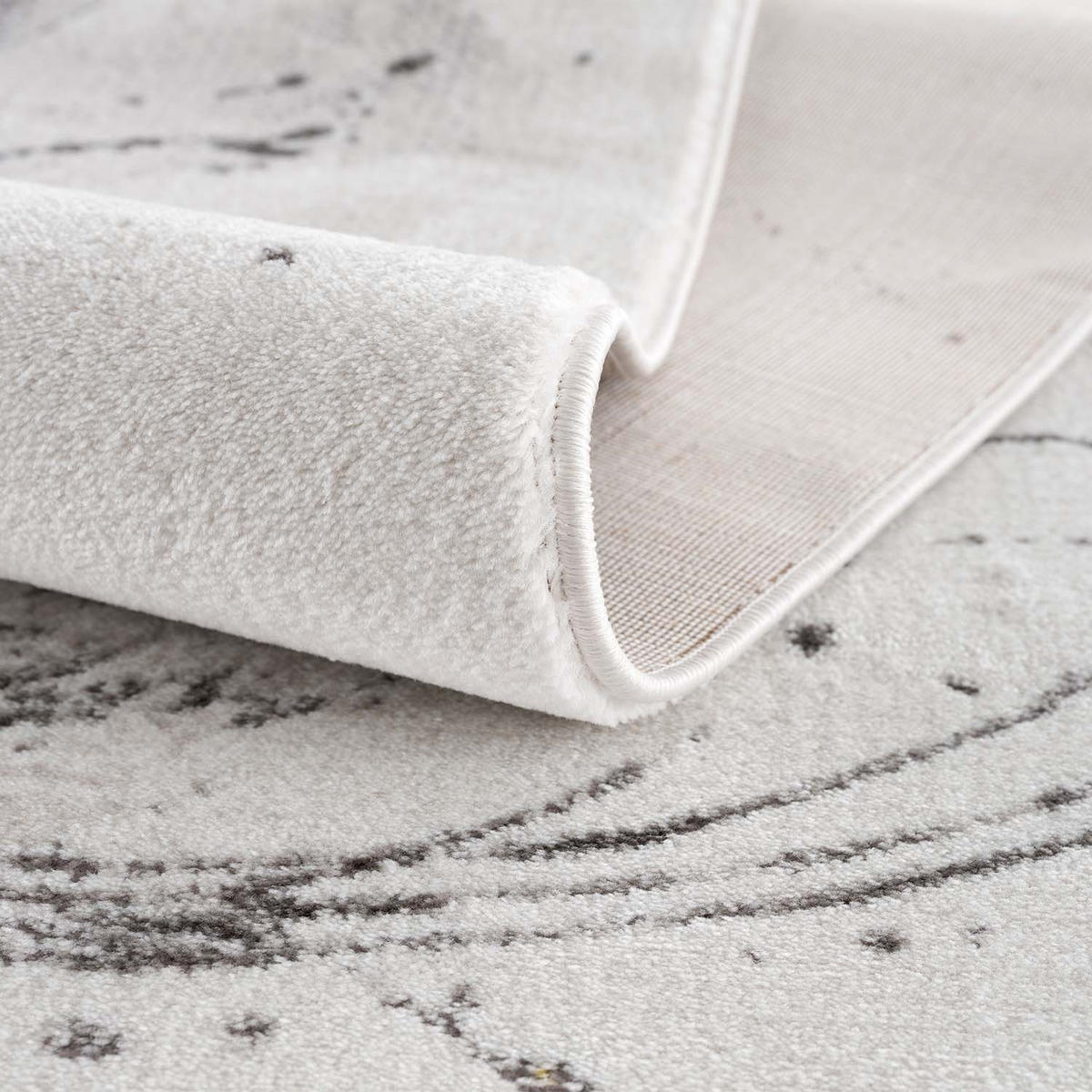 KURZFLOR-TEPPICH Chic 199 Grau/ Golden 80x300 cm - Grau, Textil (80/300cm) - carpet city