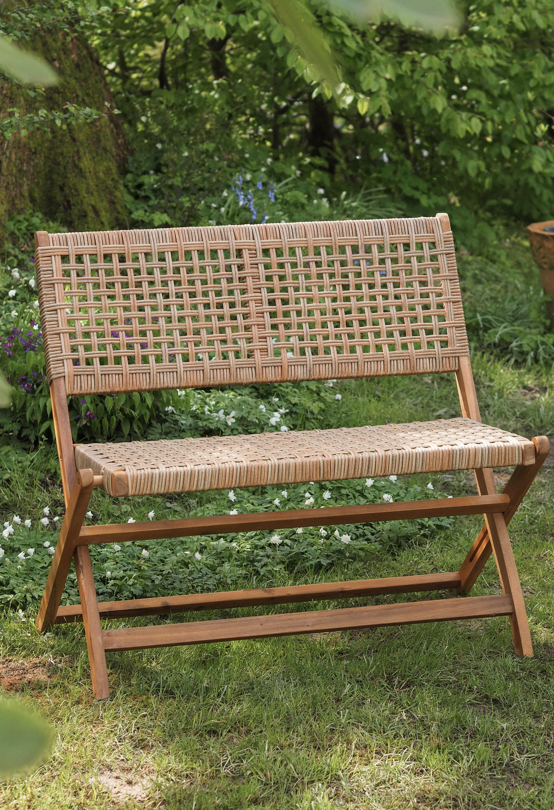 GARTENBANK Holz Braun - Braun, Holz (57/85/95cm) - Nordlys