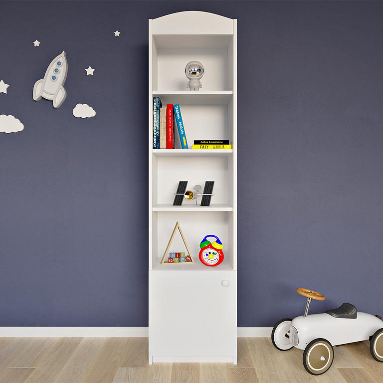 BÜCHERREGAL Weiß - Weiß, Holzwerkstoff (46/187/34cm) - Petits-meubles