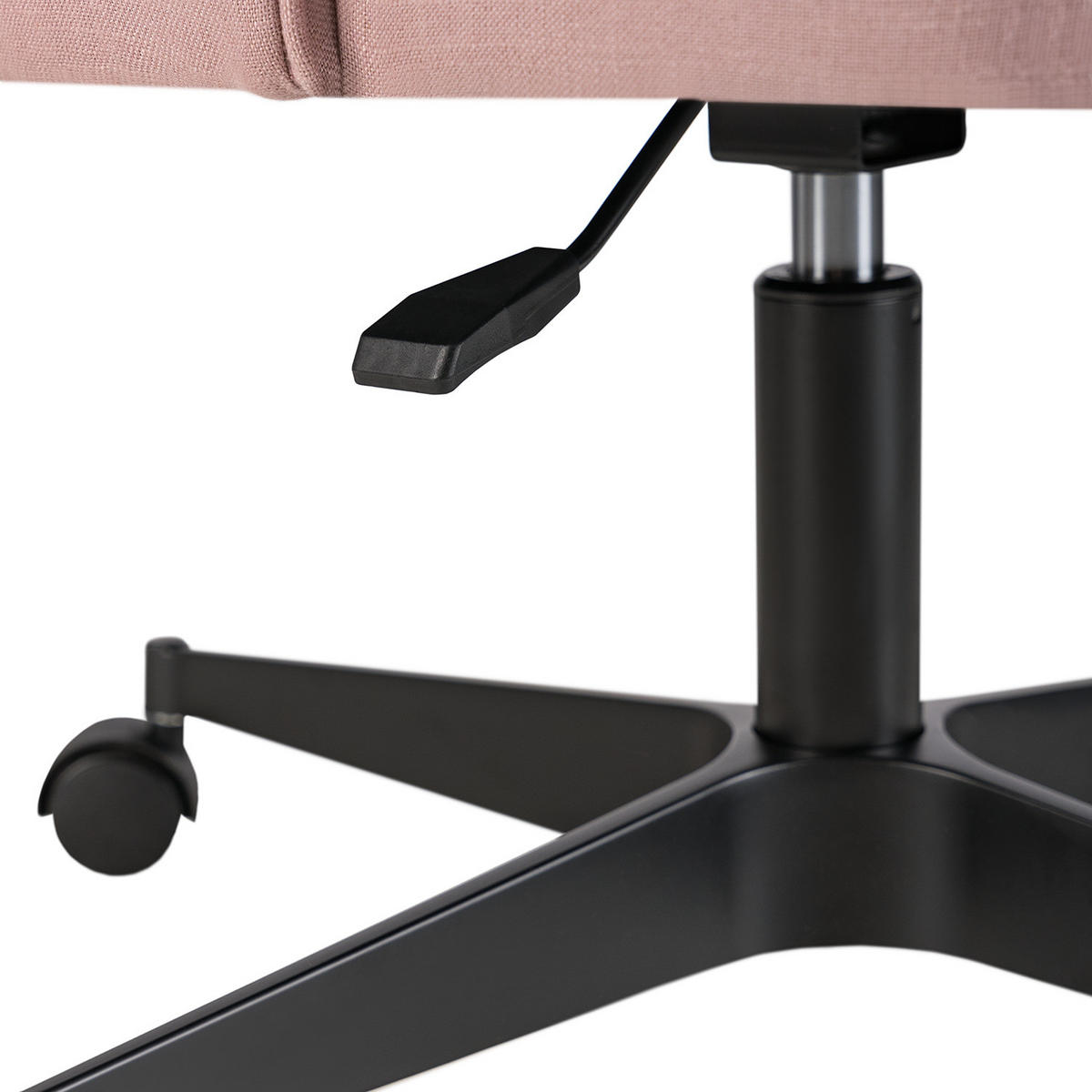 BÜROSTUHL - Metall / Textil - Rosa, Textil/Metall (52/80/56cm) - home24