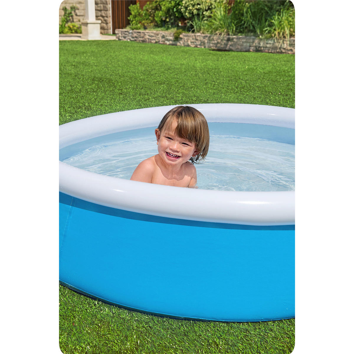 QUICK-UP POOL für Kinder 152 x 38 cm - 57241 - Blau, Textil (152/38cm)