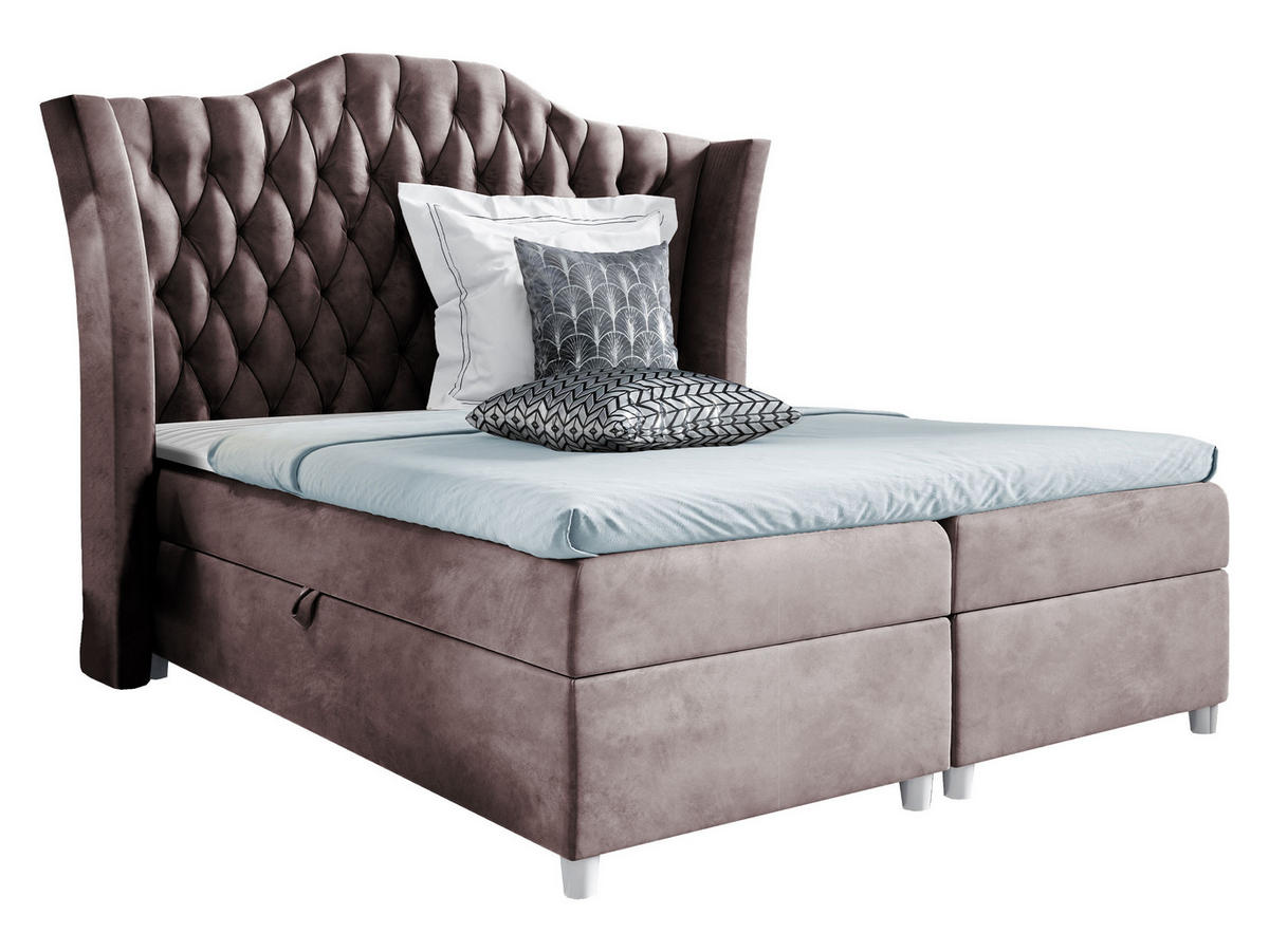 BOXBETT Colombo - Violett, Holz (120/200cm) - MIRJAN24