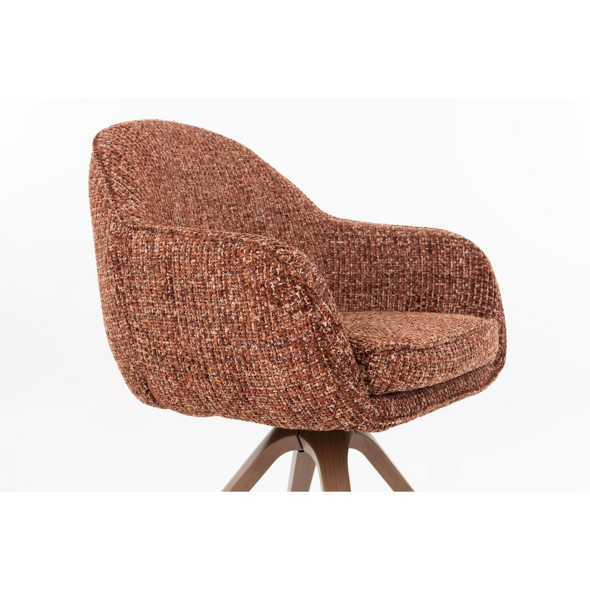 ESSZIMMERSTÜHLE Batoul Armleuning Terra/ Rood - 2 er Set - Rot, Kunststoff (61/82/62cm) - Housecraft Living