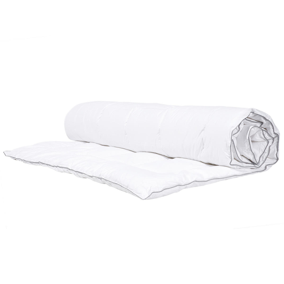 BETTDECKE Mikrofaser Mittelwarm 155/220 cm Howerla - Weiß, Textil (155/220cm) - Beliani