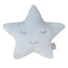 KUSCHEL- UND DEKOKISSEN Stern blau - Türkis, Textil (32/8cm) - Roba