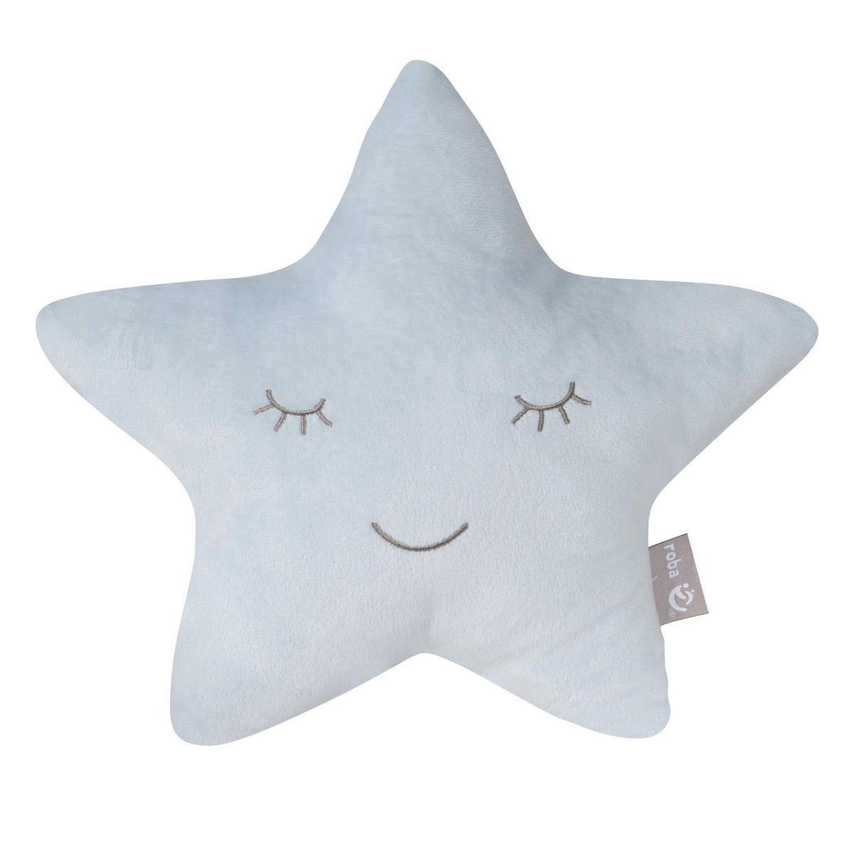 KUSCHEL- UND DEKOKISSEN Stern blau - Türkis, Textil (32/8cm) - Roba