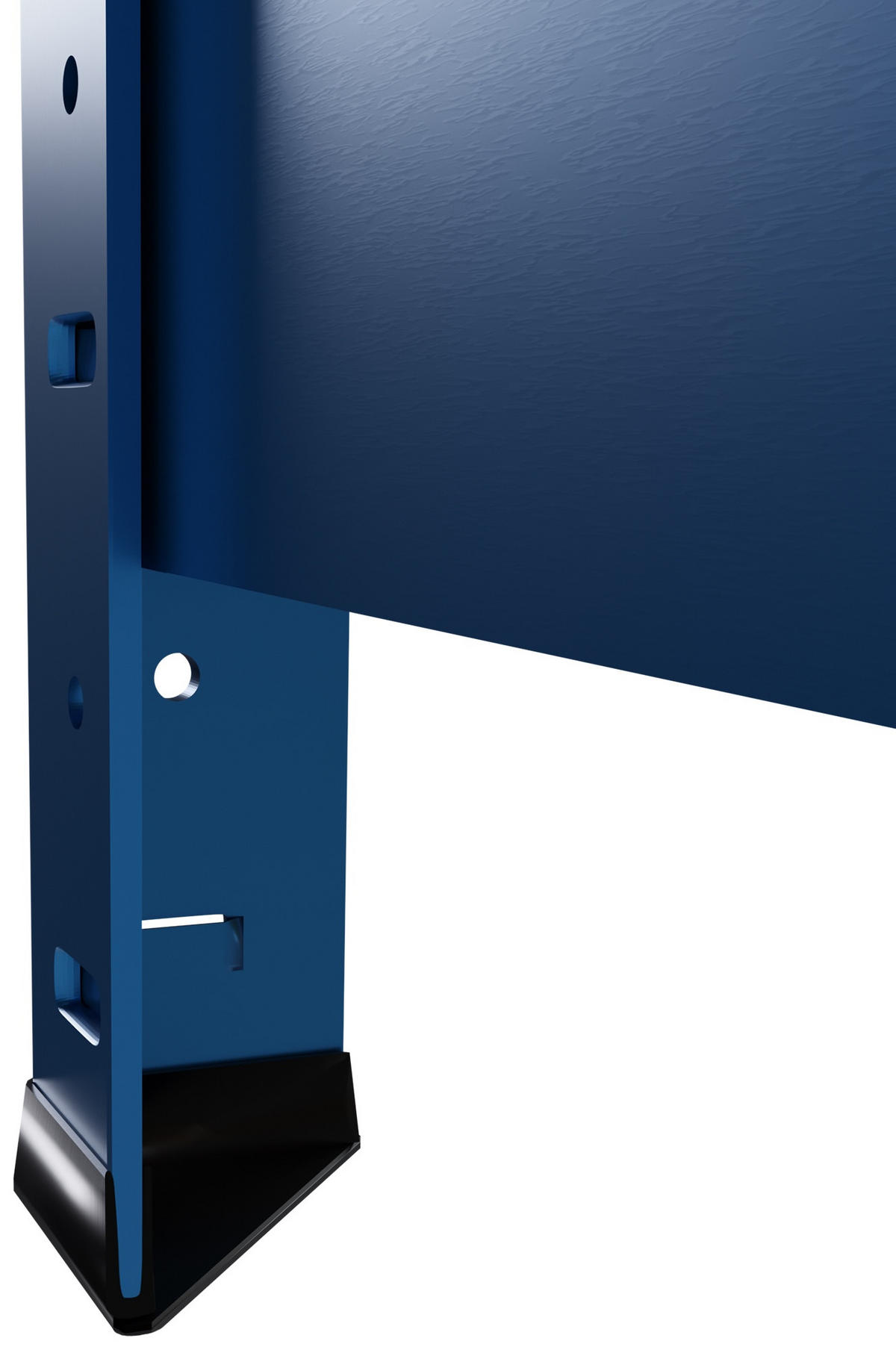 REGALSYSTEM 2 Lagerregal mit 1 Eckregal Metall blau - Blau, Metall (160/180/160cm) - CLP
